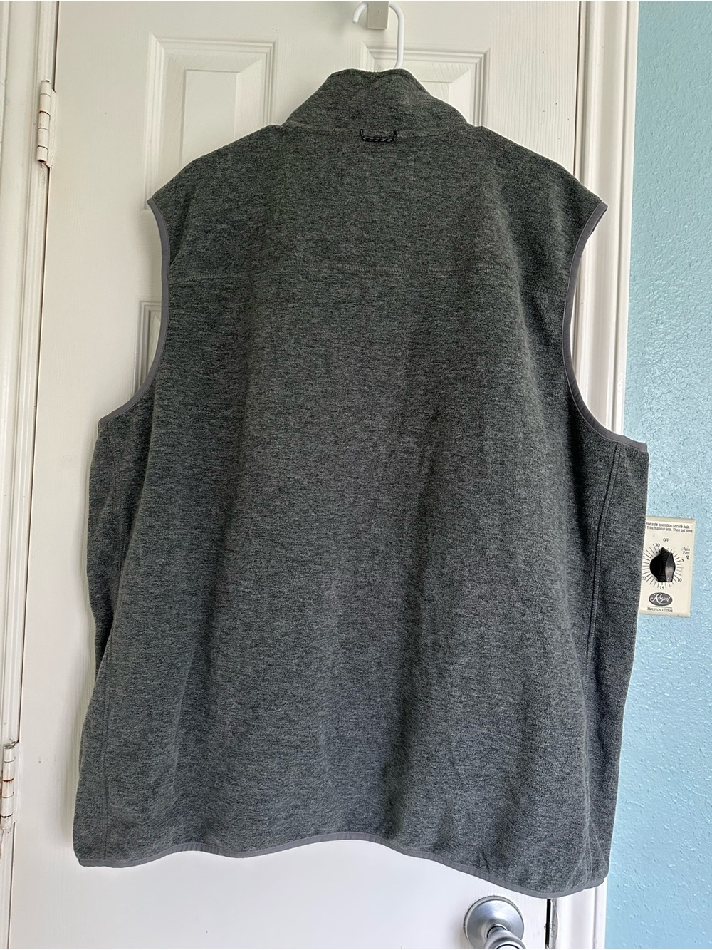 Lands’ End Men's Vest Fleece Full Zip Sleeveless 3 Pocket Size XXLT (50-52) GRAY - Picture 3 of 6